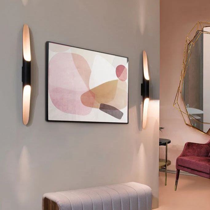 Orr Modern Minimalism Long Metal Wall Light Living Room Bedroom Hallway