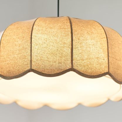 Renée Cottage Banana Leaf Fabric Pendant Light Shades Bedroom Living Room