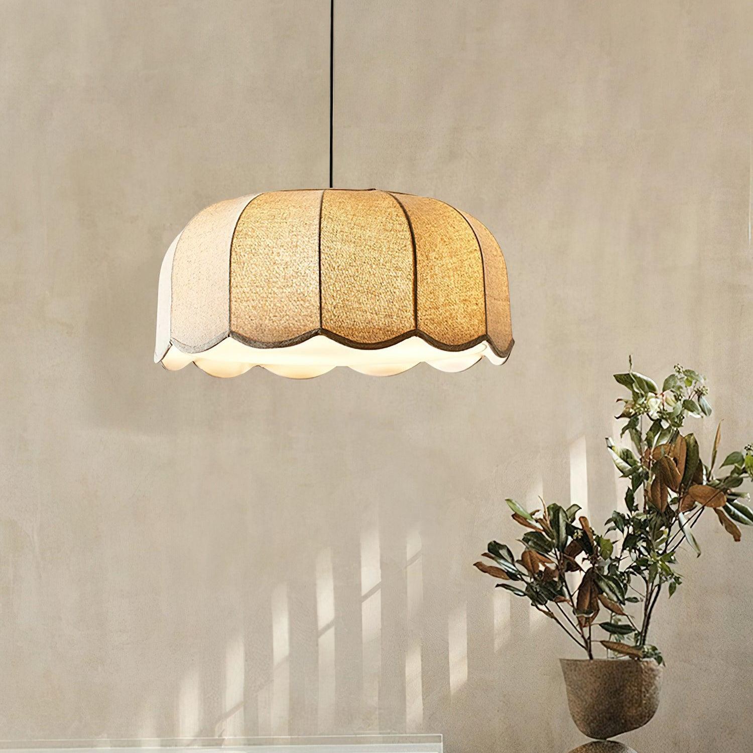 Suspensions Chalet Banane Feuille Tissu Nuances Chambre à Coucher Salon | Las Sola
