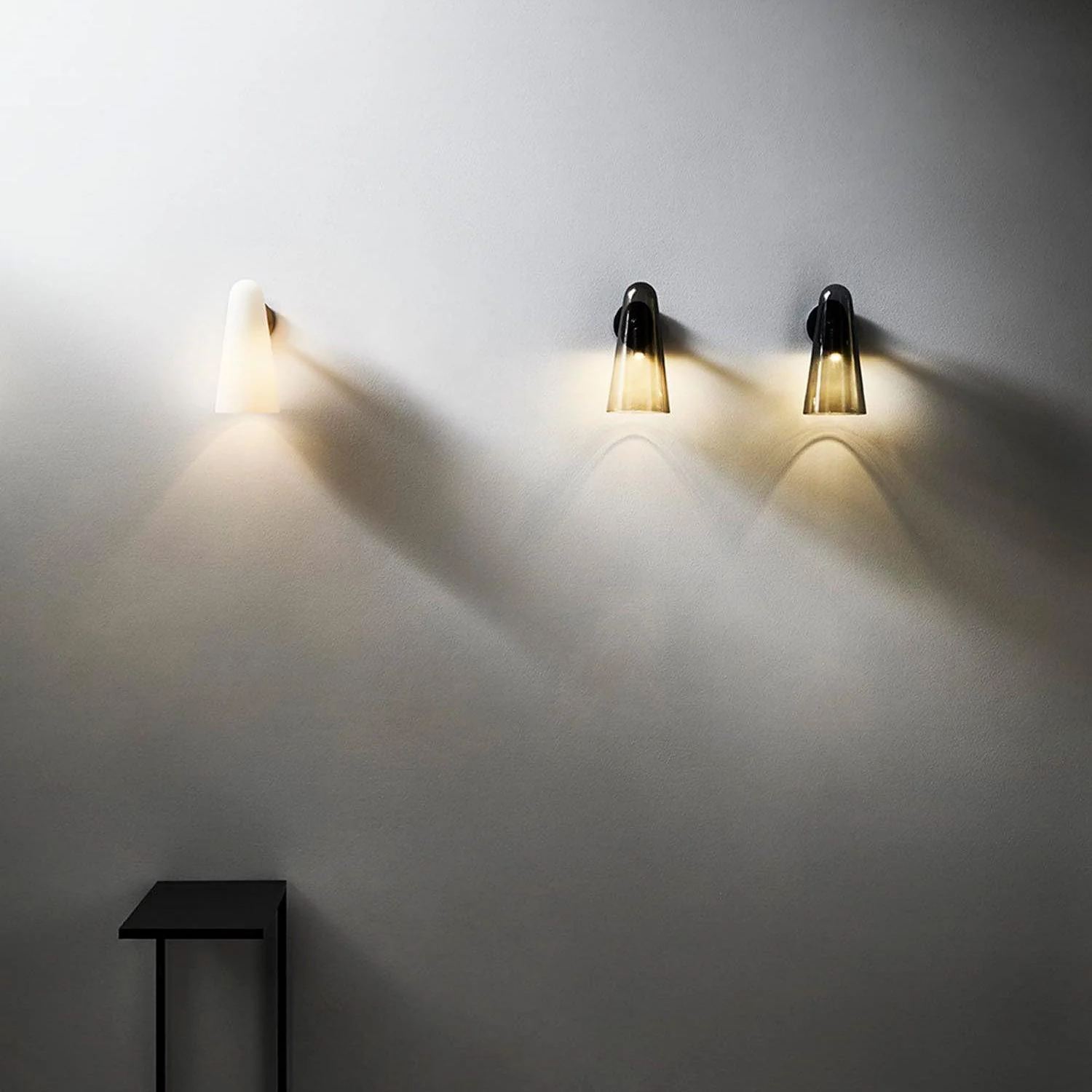 Edge Modern Unusual Glass Wall Light Shades Bathroom Bedroom Hallway