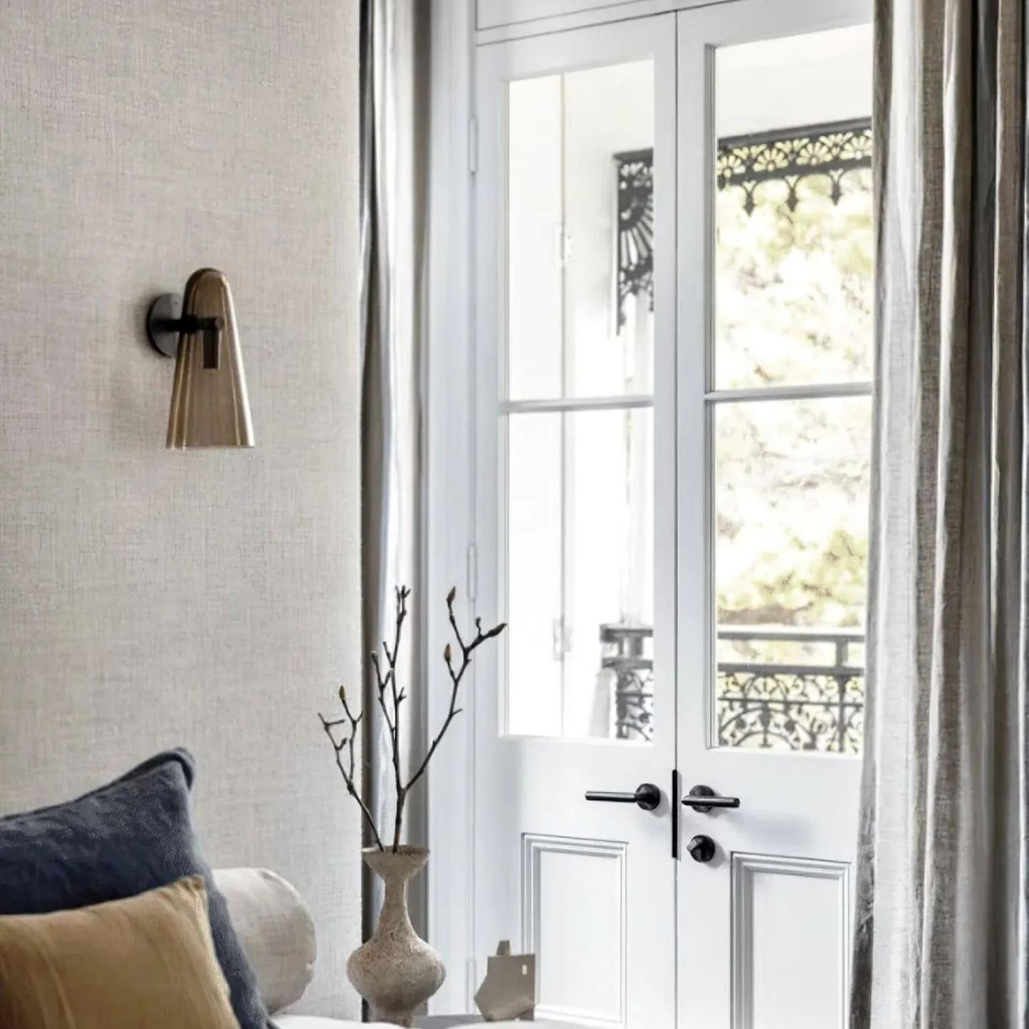 Edge Modern Unusual Glass Wall Light Shades Bathroom Bedroom Hallway