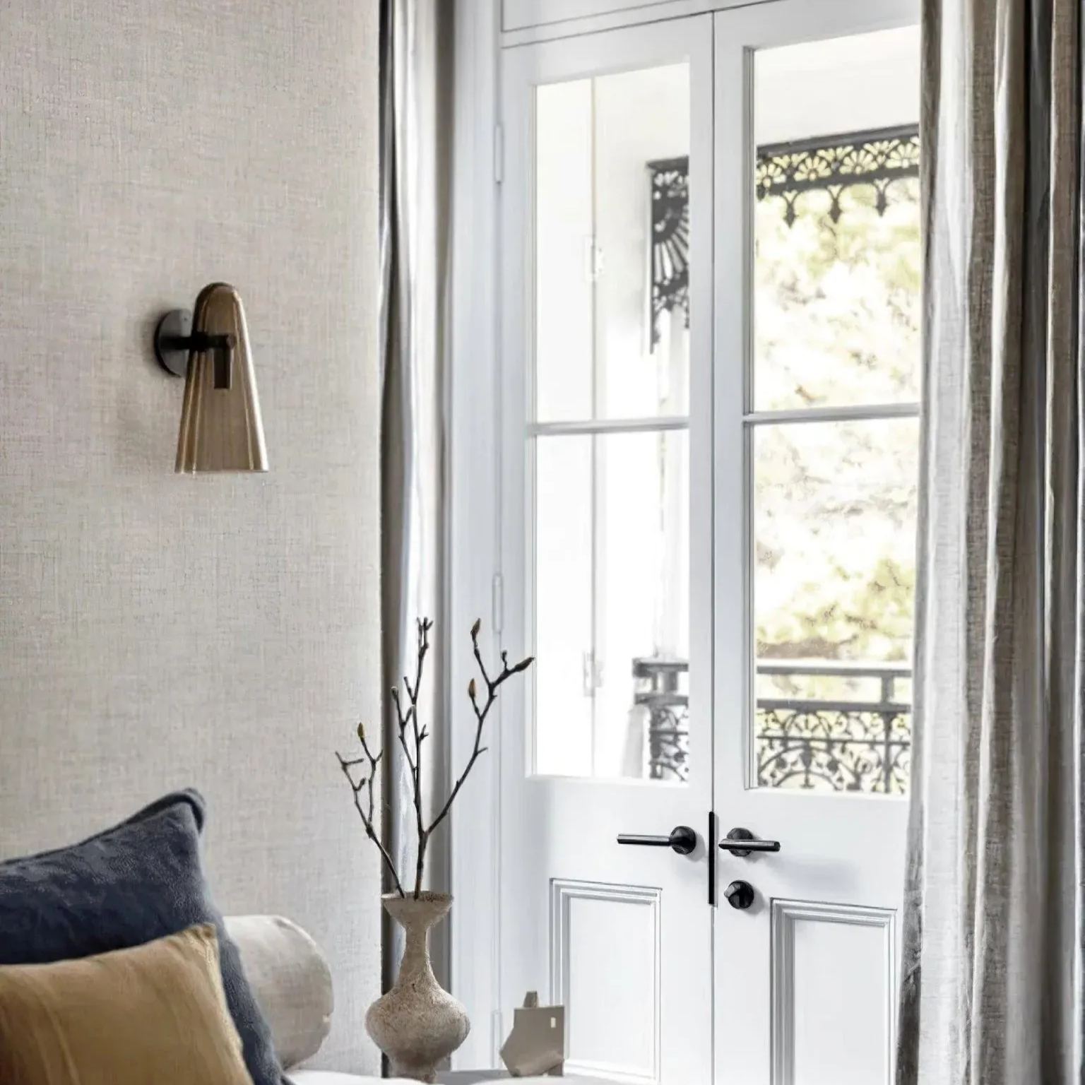 Edge Modern Unusual Glass Wall Light Shades Bathroom Bedroom Hallway