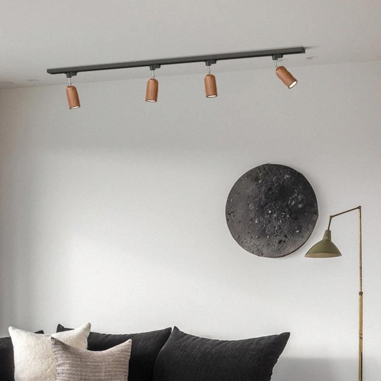 Ozawa Modern Wood Track Ceiling Light Living Room Bedroom Hallway
