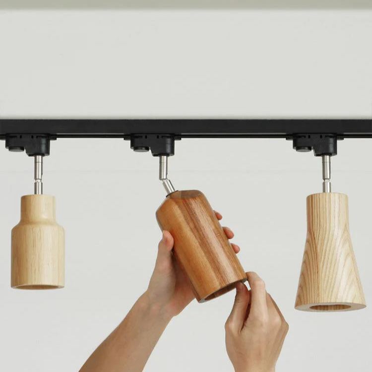 Ozawa Modern Wood Track Ceiling Light Living Room Bedroom Hallway