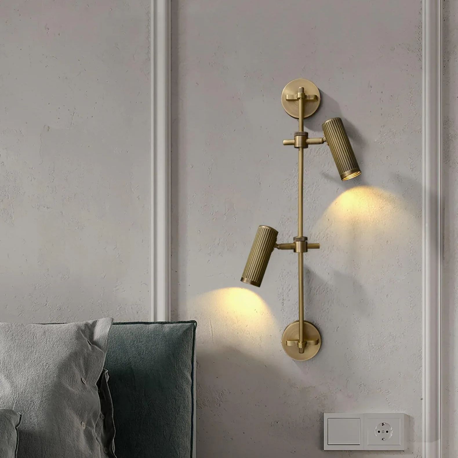 Edge Modern Industrial Metal Wall Light Bedroom Living Room