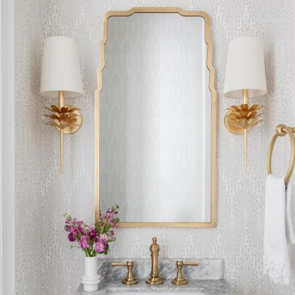 Alessio Vintage Antique Métal Tissu Applique Murale Abat Jours Salle de Bain Chambre