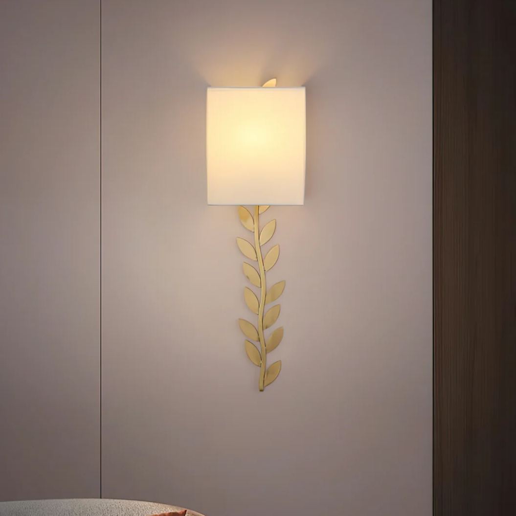 Valentina Modern Minimalism  Wall Lamp Metal Fabric Bedroom  Dining Room