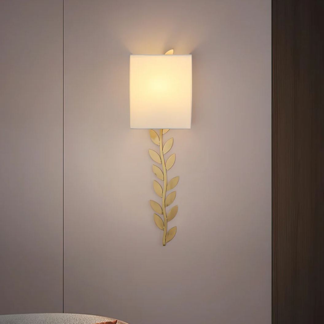 Valentina Modern Minimalism  Wall Lamp Metal Fabric Bedroom  Dining Room