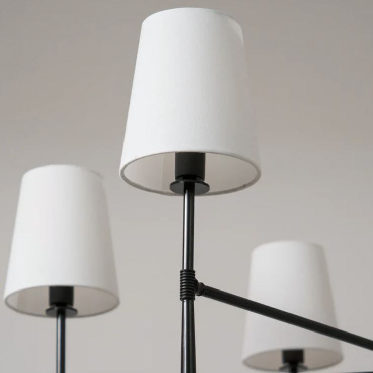 Alessio Vintage Classical Brass Fabric Pendant Light Shades Living Dining Room