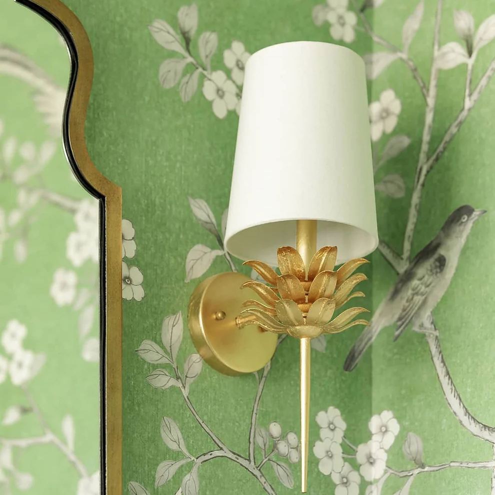Alessio Vintage Antique Metal Fabric Wall Light Shades Bathroom Bedroom