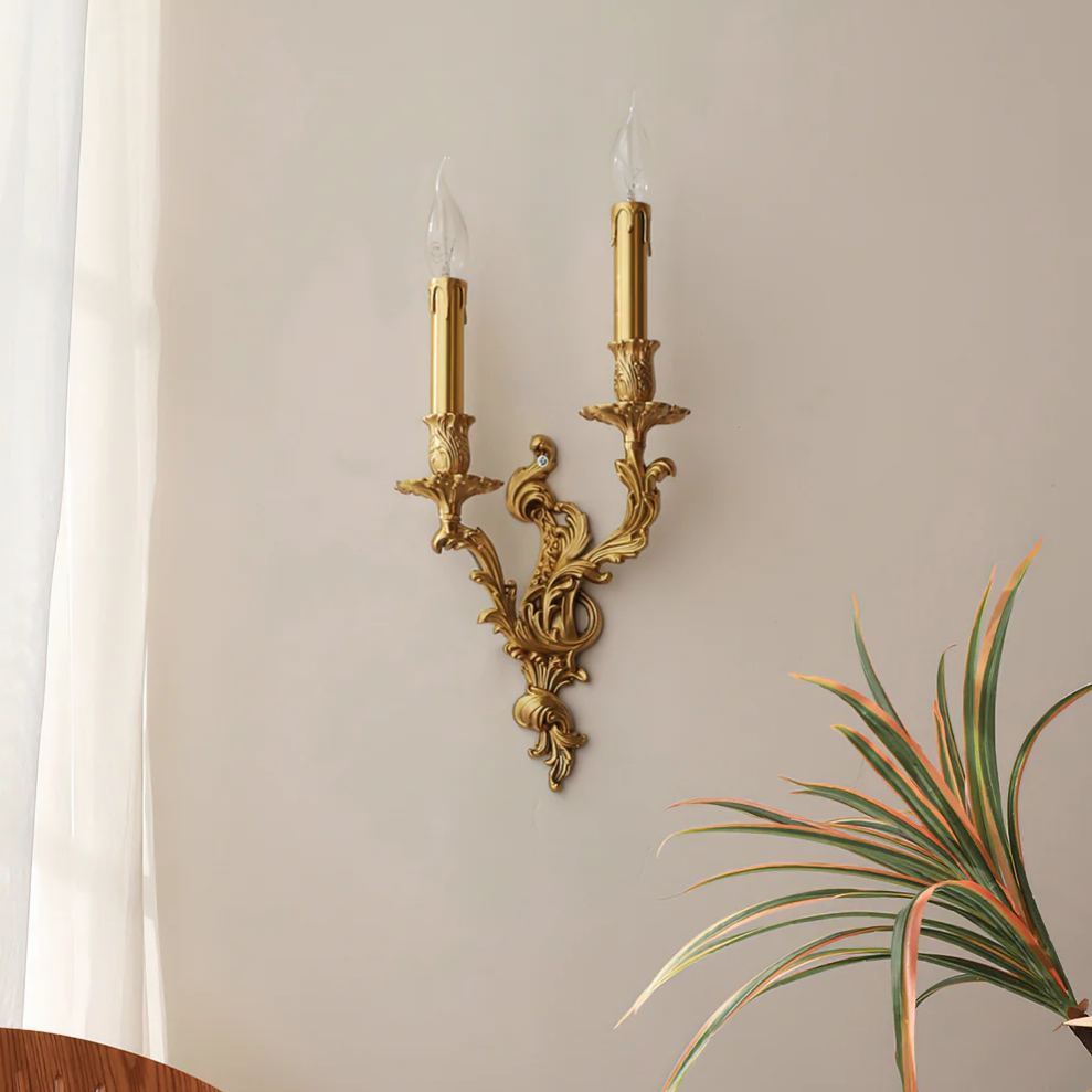 Alessio Vintage Palace Candle Wall Light Living Room Bedroom Bathroom