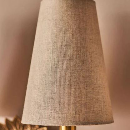 Alessio Vintage Classical Brass Fabric Wall Light Shades Bedroom Living Room