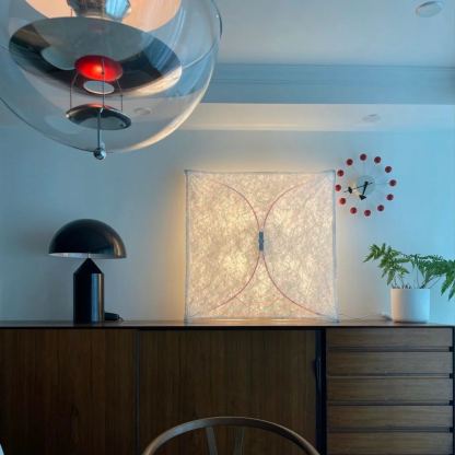 Ozawa Natural Paper Metal White Wall Lamp Dining Room Bedroom