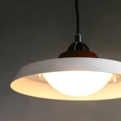 Valentina Vintage Round Wood Metal Pendant Light Dining Room