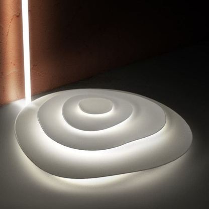 Quinn Modern Ripple Metal Ceiling Light Fixture Bedroom Living Room