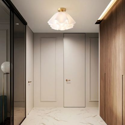 Carins Modern Unusual LED Ceiling Light Brass Plastic Bathrooms