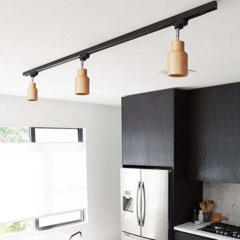 Ozawa Moderne Bois Piste Plafonnier Chambre à Coucher Salon Couloir