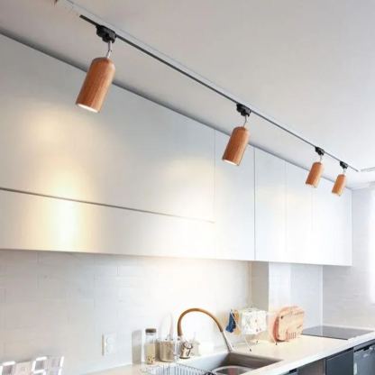 Ozawa Moderne Bois Piste Plafonnier Chambre à Coucher Salon Couloir