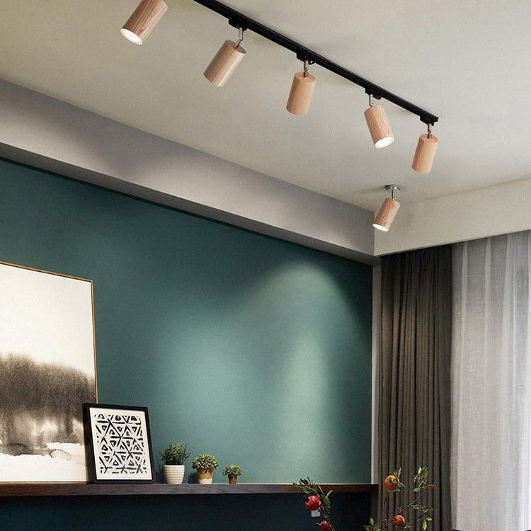 Ozawa Moderne Bois Piste Plafonnier Chambre à Coucher Salon Couloir