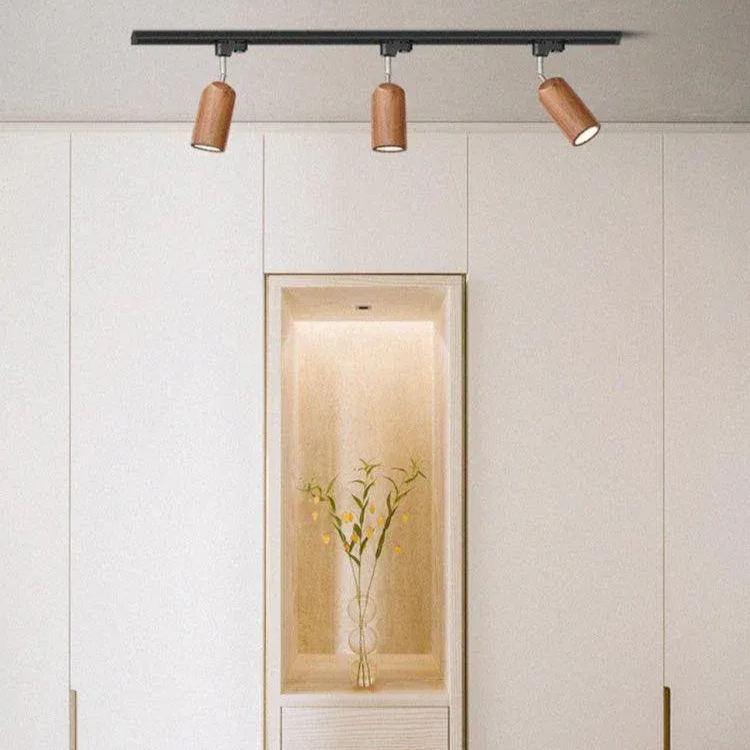 Ozawa Moderne Bois Piste Plafonnier Chambre à Coucher Salon Couloir