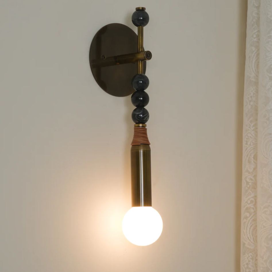 Alessio Vintage Inhabituel Marbre Applique Murale Chambre Couloir
