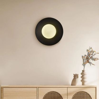 Orr Moderne Minimalisme Rond Verre Applique Murale Chambre à Coucher Salon