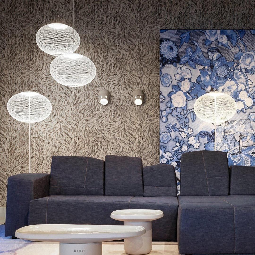 Hailie Moderne Métal Verre Suspensions Chambre à Coucher Salon