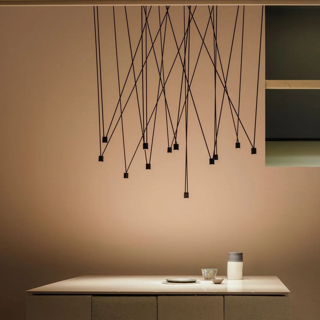 Alessio Minimalisme Métal Plastique Suspensions Chambre à Coucher Salon