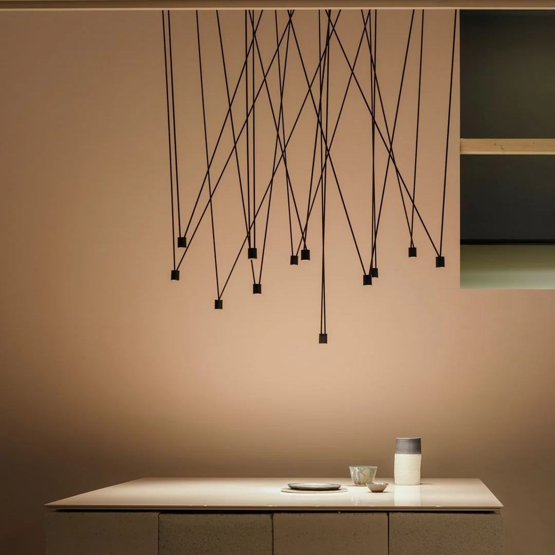 Alessio Minimalisme Métal Plastique Suspensions Chambre à Coucher Salon