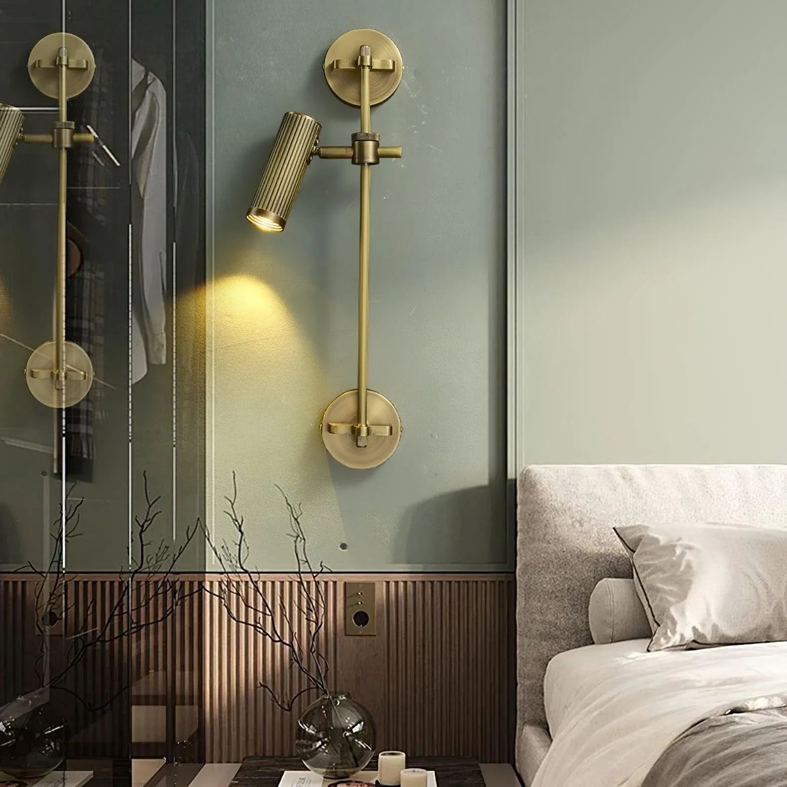 Edge Moderne Industriel Métal Applique Murale Chambre à Coucher Salon
