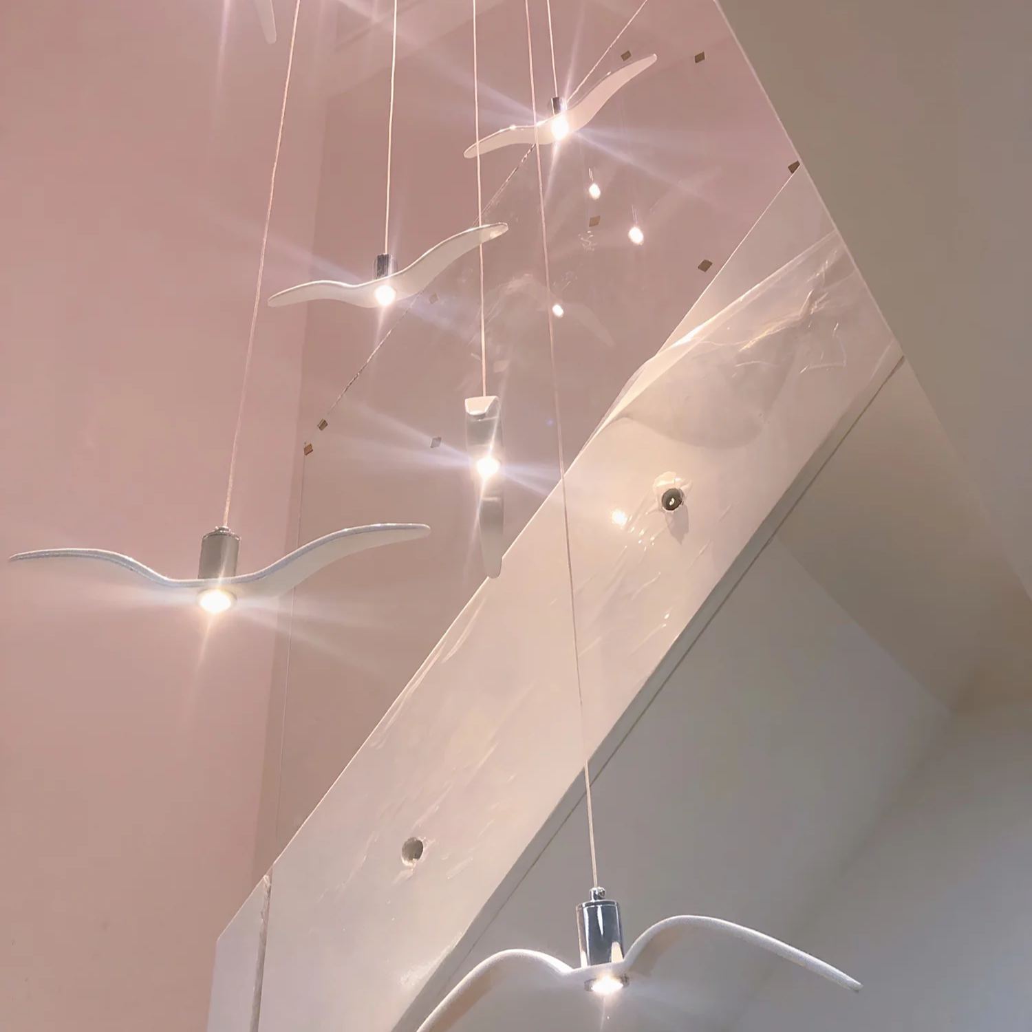 Jade Inhabituel Métal Résine Suspensions Chambre à Coucher Salon