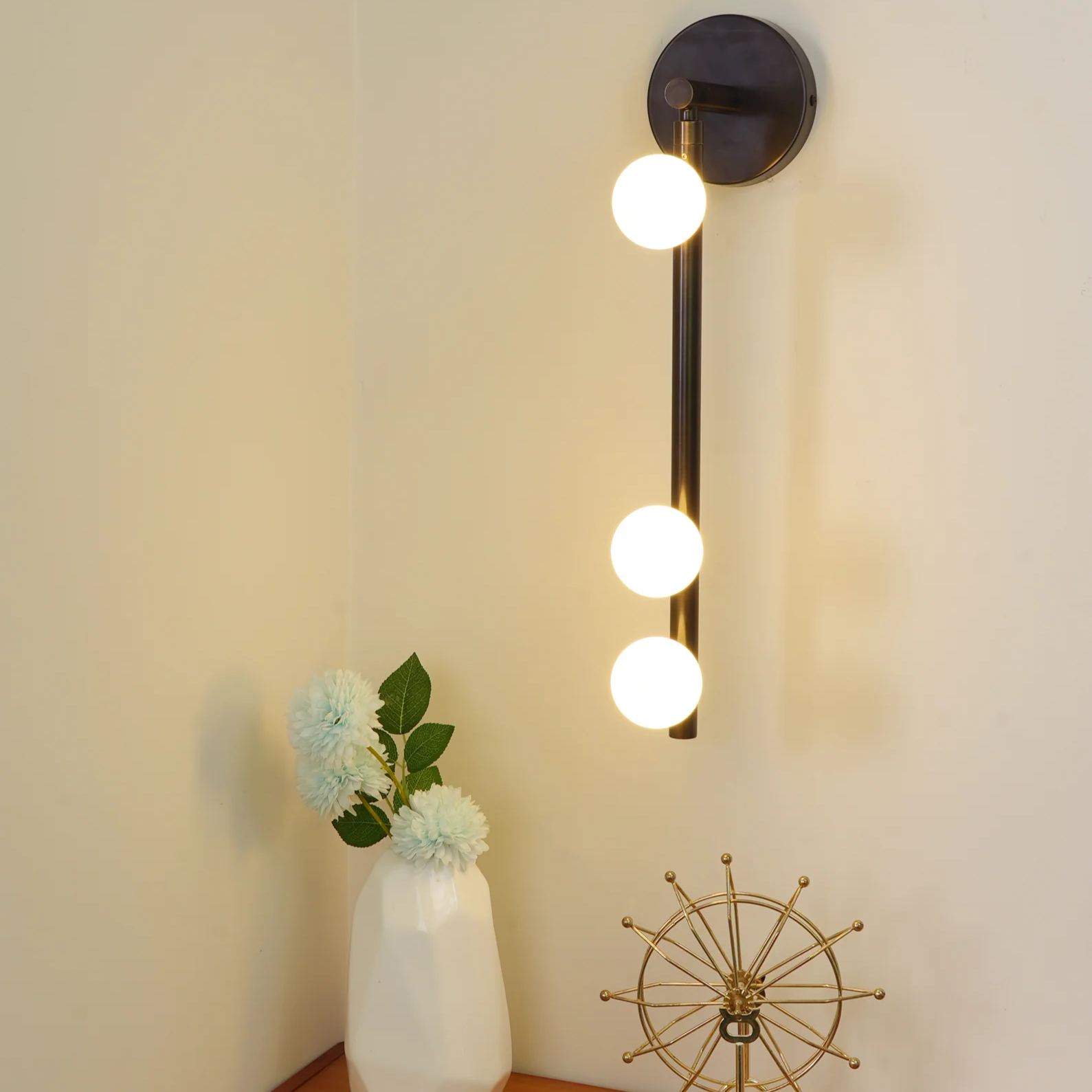 Edge Minimalisme Métal Verre Applique Murale Chambre à Coucher Salon