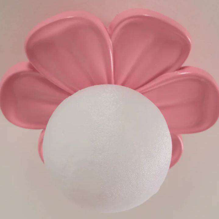 Carins Plafonnier Fleur Résine Rose Beige Salle à Manger Chambre