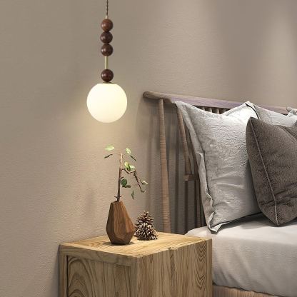 Hailie Minimalisme Métal Verre Bois Suspensions Chambre à Coucher Salon