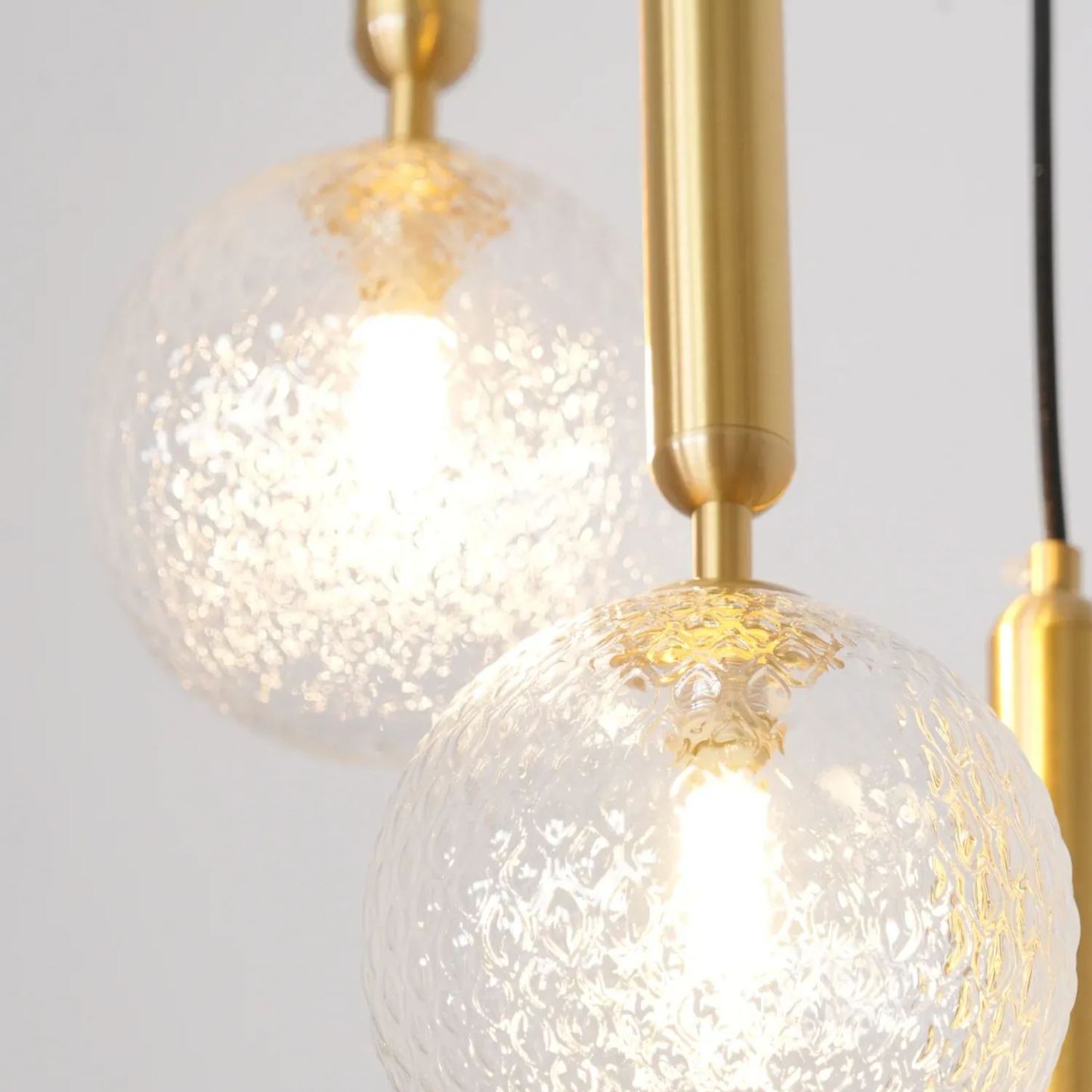 Hailie Minimalisme Métal Verre Suspensions Chambre à Coucher Salon