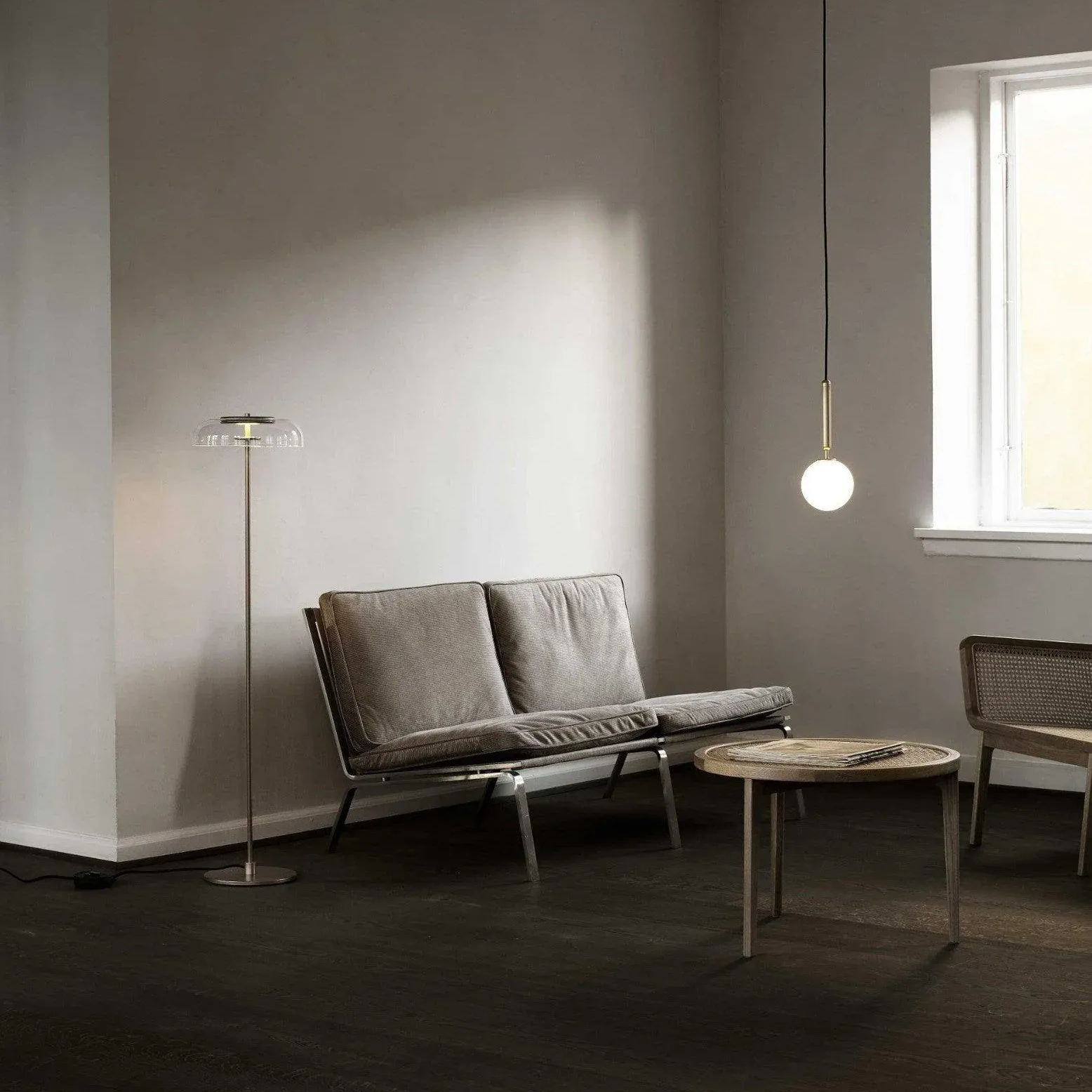 Hailie Minimalisme Métal Verre Suspensions Chambre à Coucher Salon