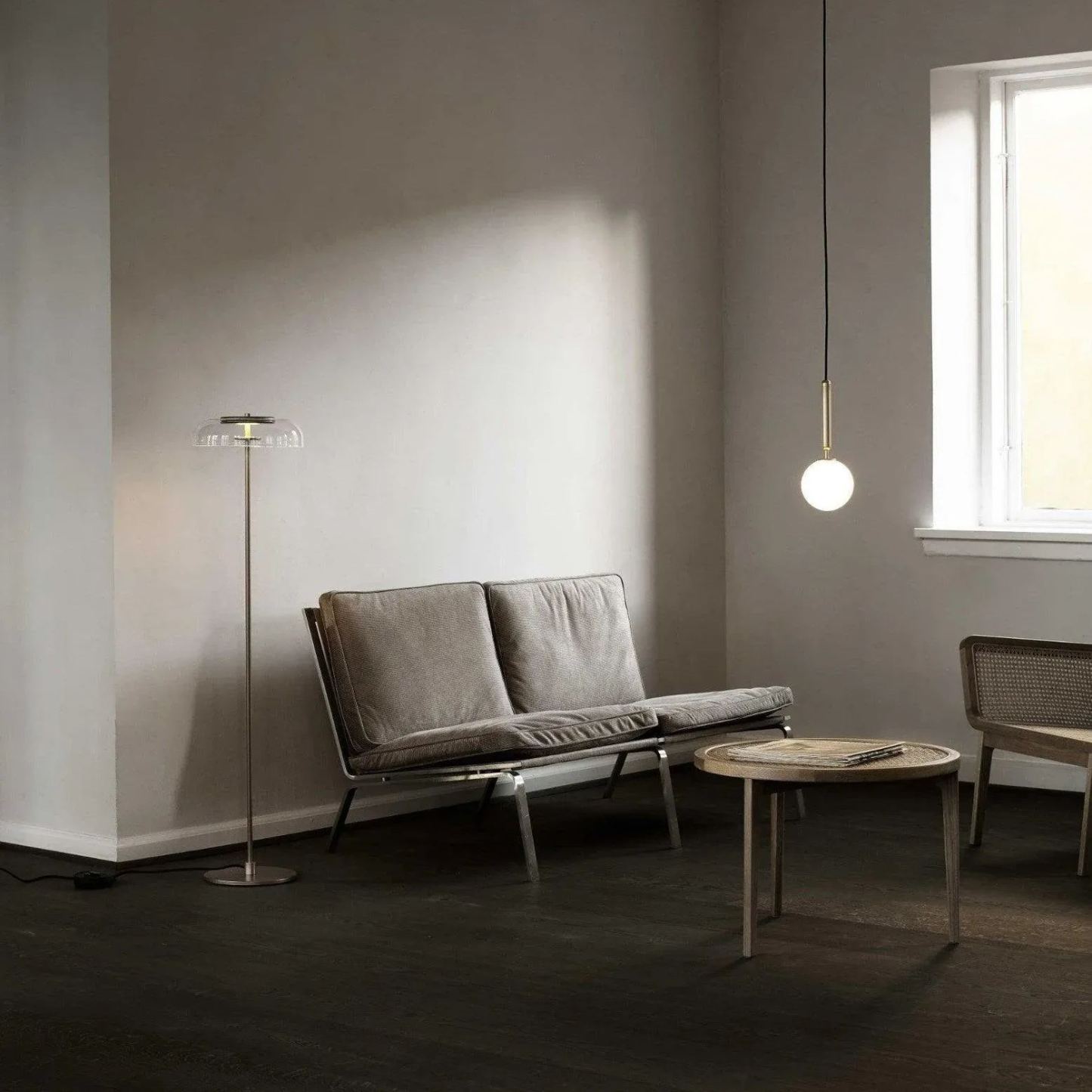 Hailie Minimalisme Métal Verre Suspensions Chambre à Coucher Salon