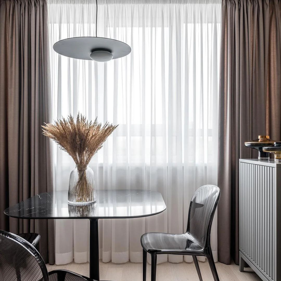 Hailie Moderne Rond Métal Acrylique Suspension Chambre Salle à Manger