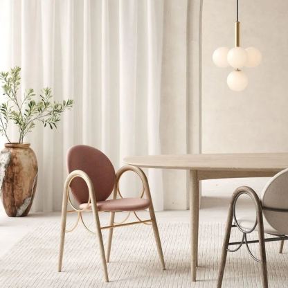 Hailie Minimalisme Métal Verre Suspensions Chambre à Coucher Salon