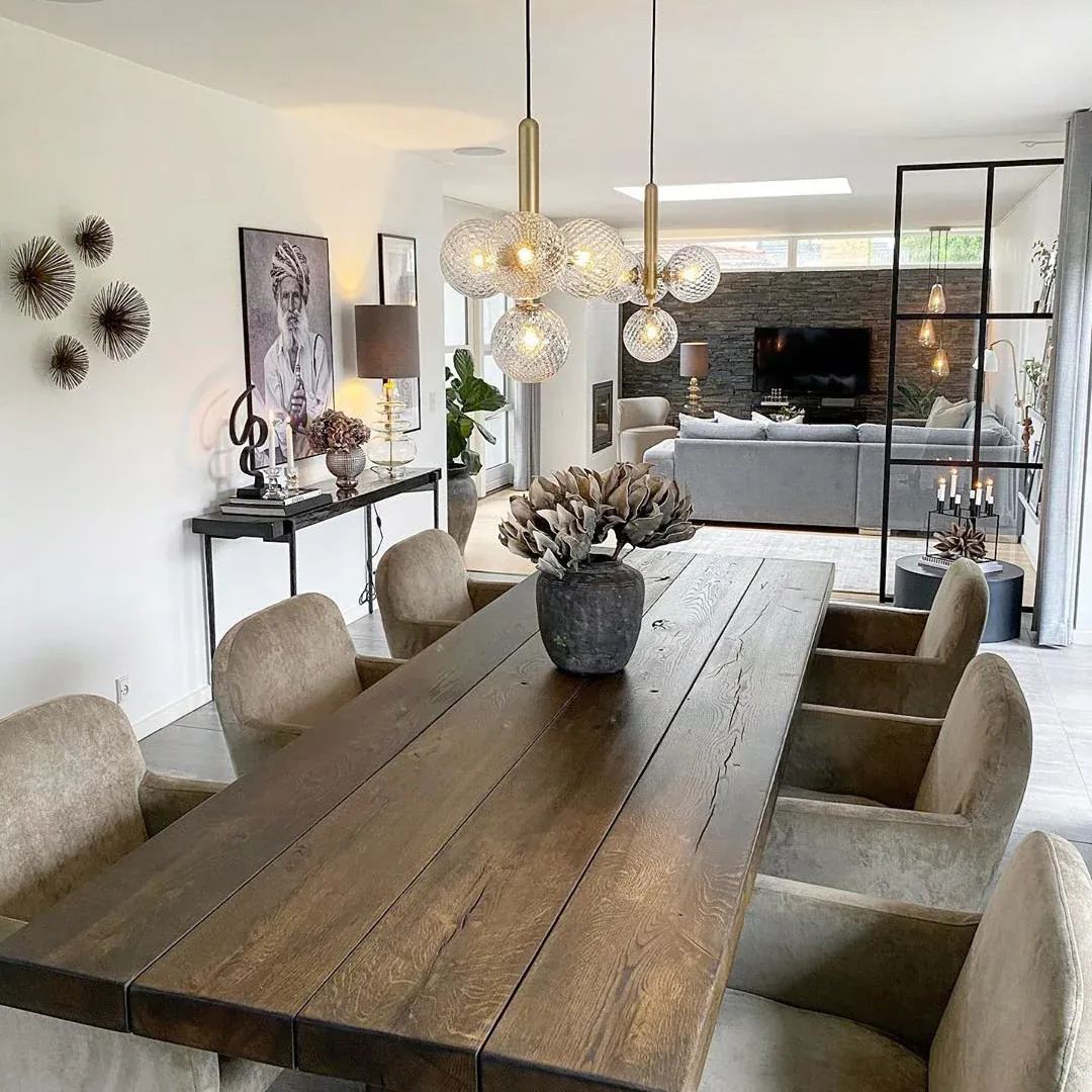 Hailie Minimalisme Métal Verre Suspensions Chambre à Coucher Salon