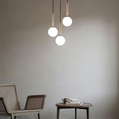 Hailie Minimalisme Métal Verre Suspensions Chambre à Coucher Salon