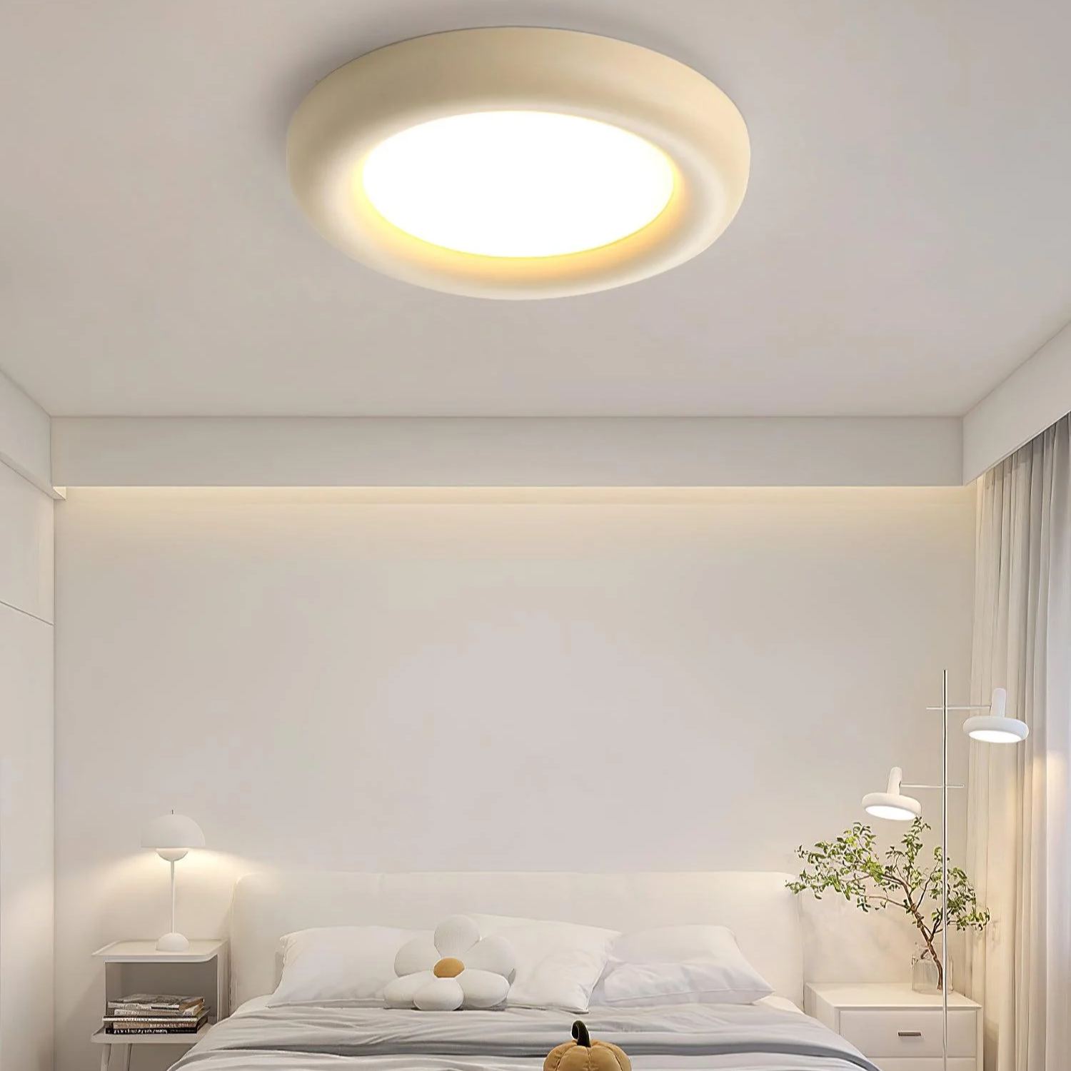Quinn Moderne Rond LED Acrylique Plafonnier Chambre Salon