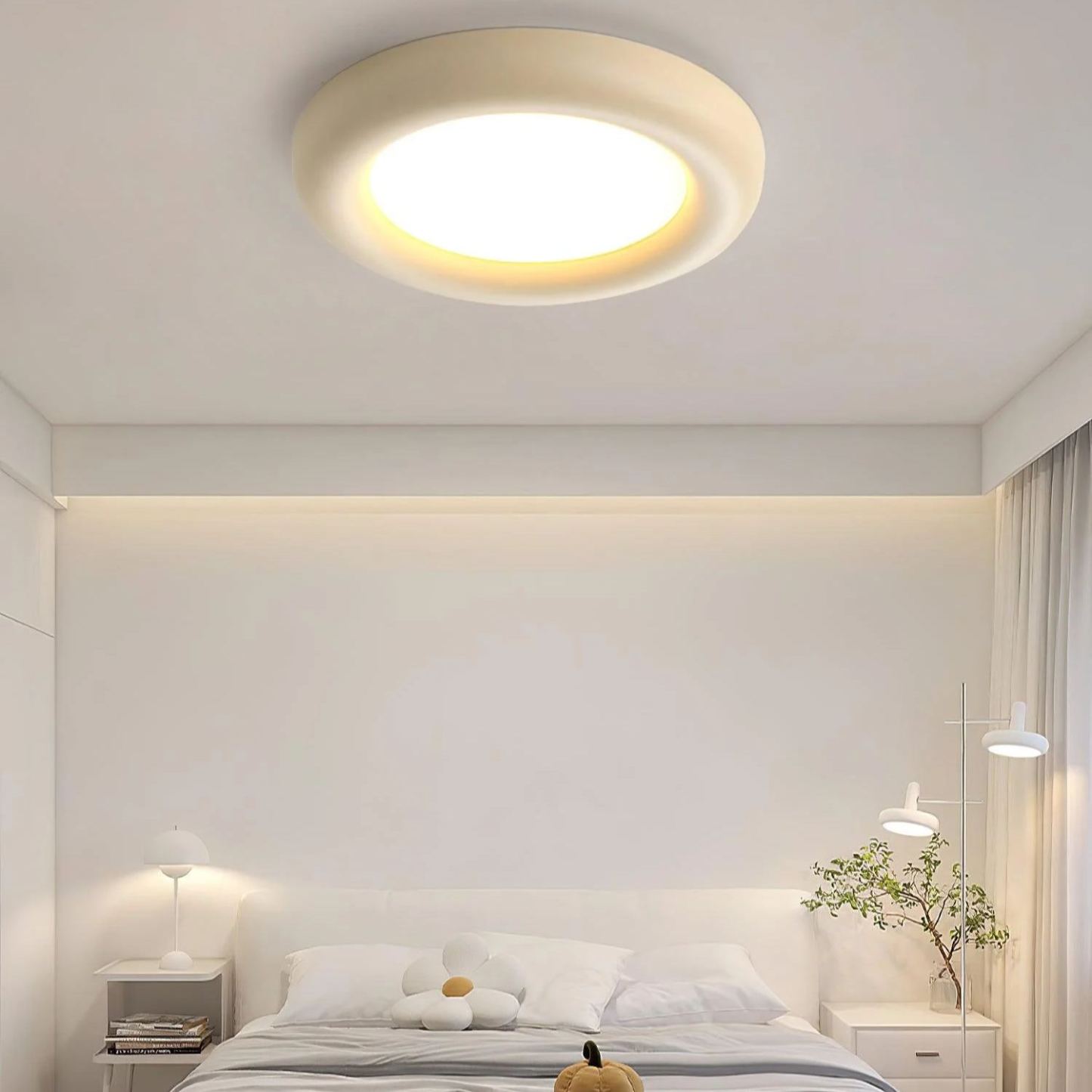 Quinn Moderne Rond LED Acrylique Plafonnier Chambre Salon