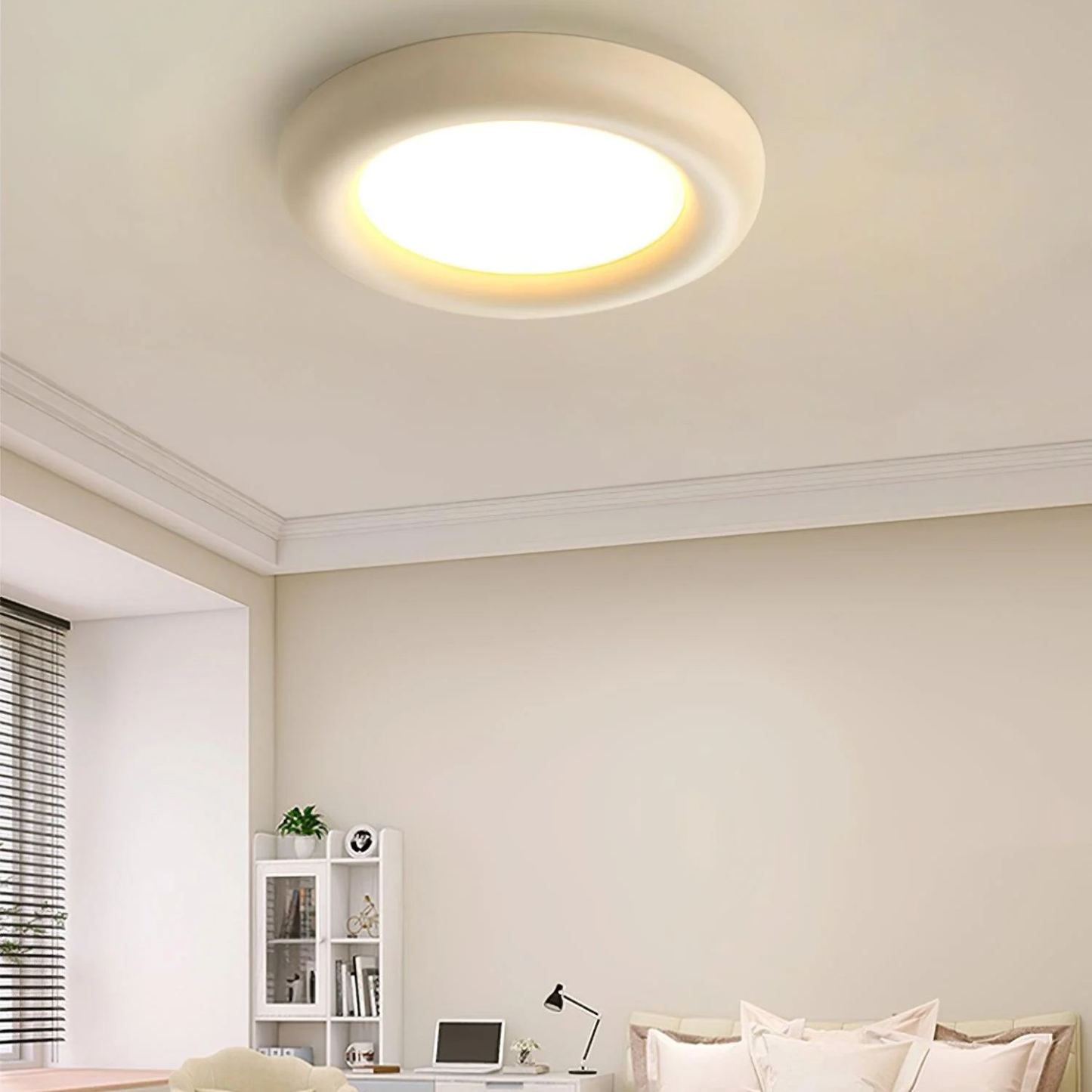 Quinn Moderne Rond LED Acrylique Plafonnier Chambre Salon