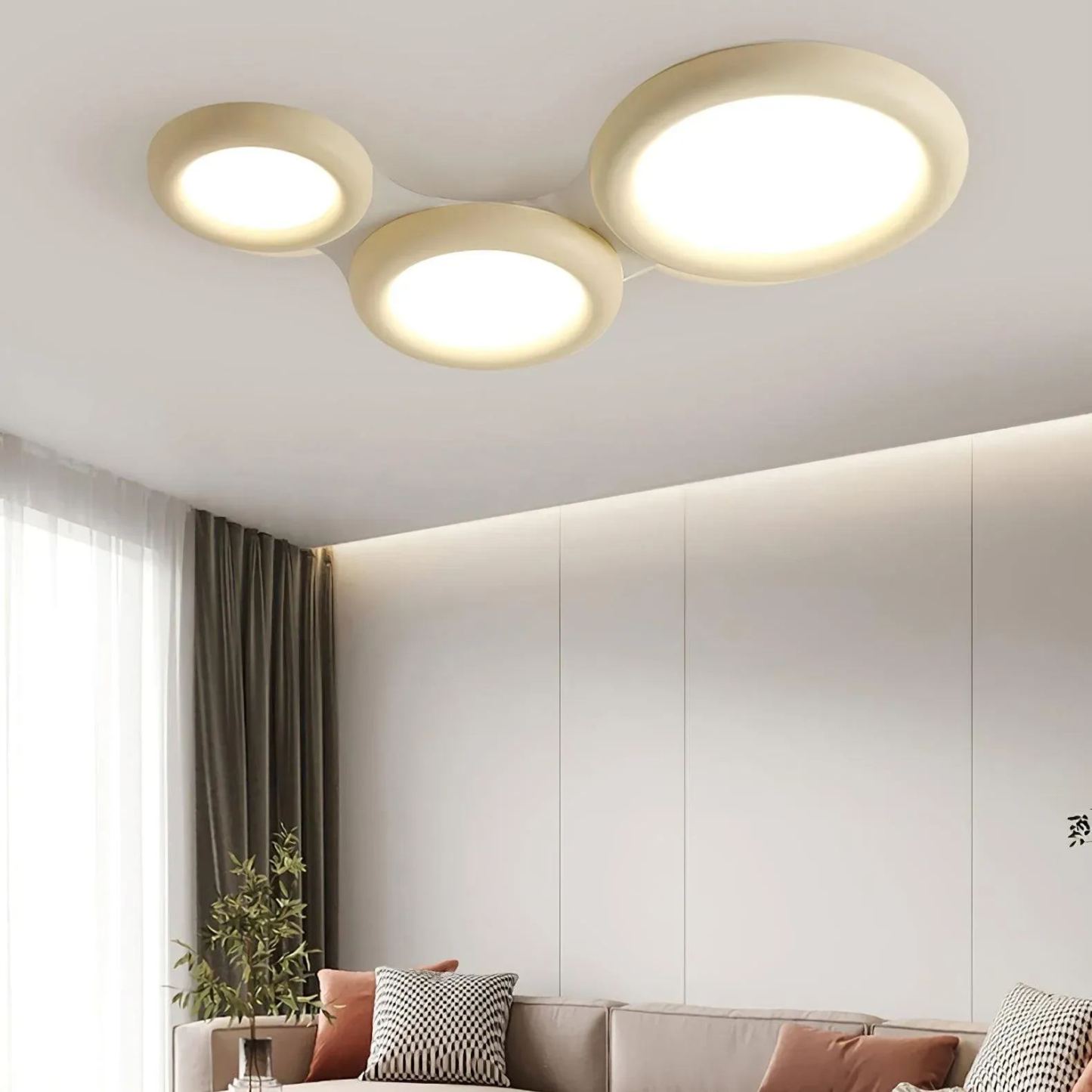 Quinn Moderne Rond LED Acrylique Plafonnier Chambre Salon