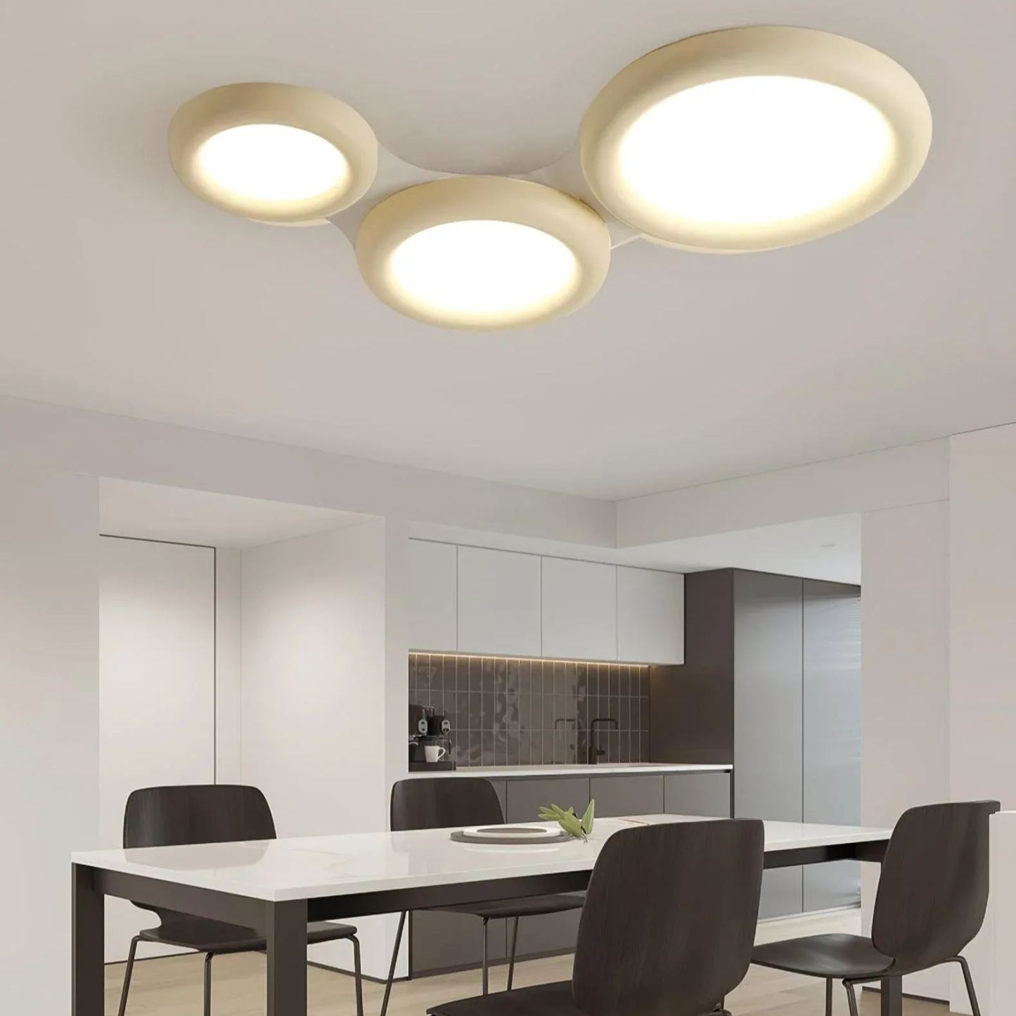 Quinn Moderne Rond LED Acrylique Plafonnier Chambre Salon