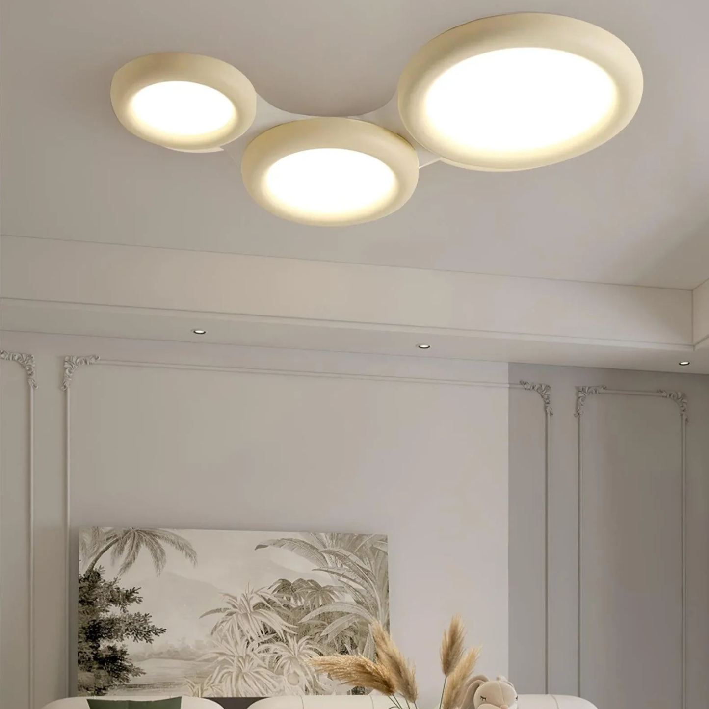 Quinn Moderne Rond LED Acrylique Plafonnier Chambre Salon