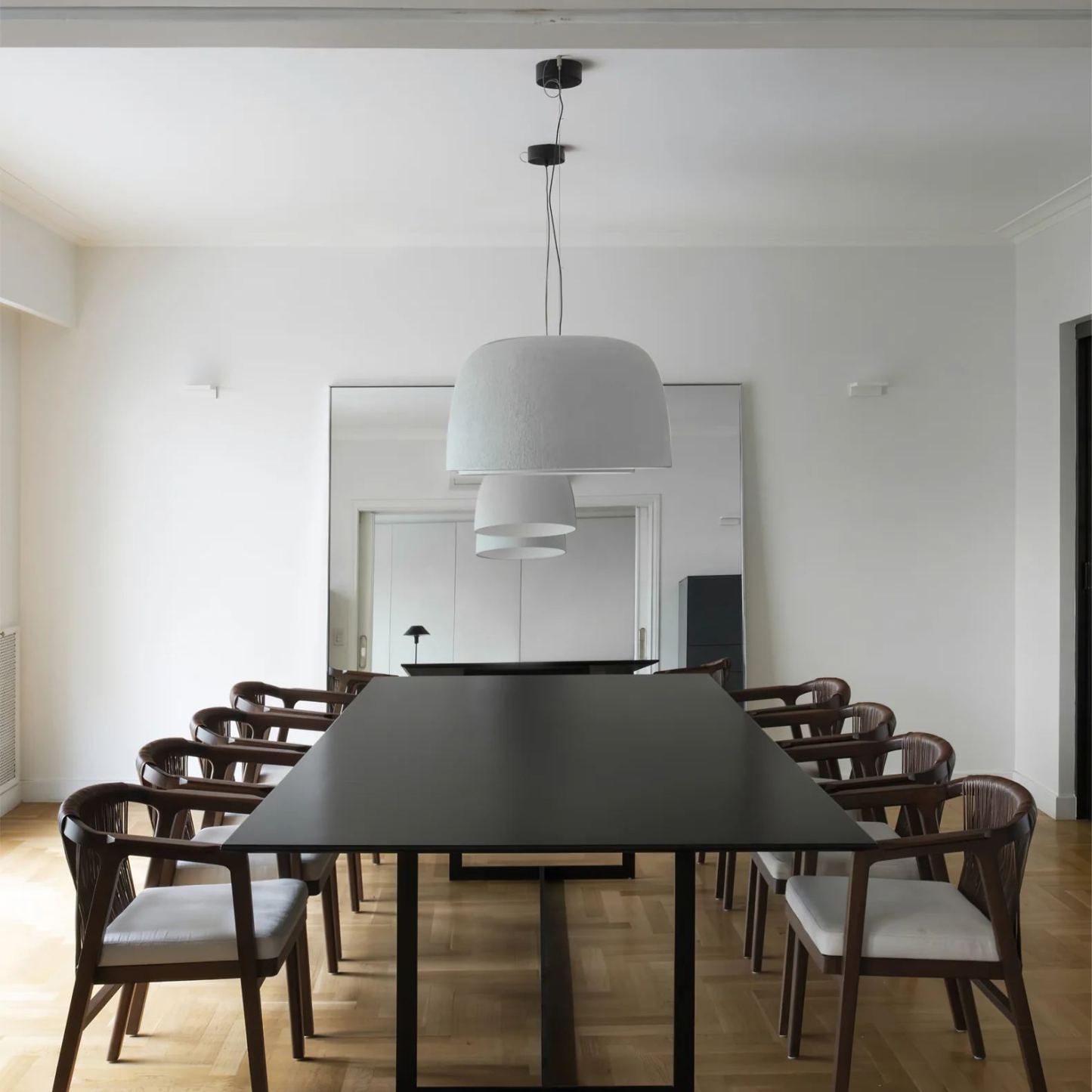 Carins Moderne Rond Métal Suspension Abat-Jours Salon Bureau