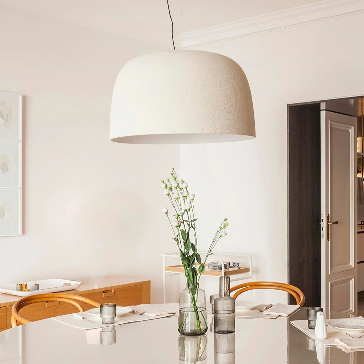 Carins Moderne Rond Métal Suspension Abat-Jours Salon Bureau