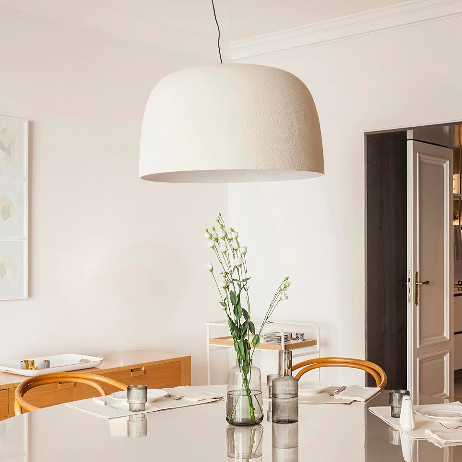 Carins Moderne Rond Métal Suspension Abat-Jours Salon Bureau